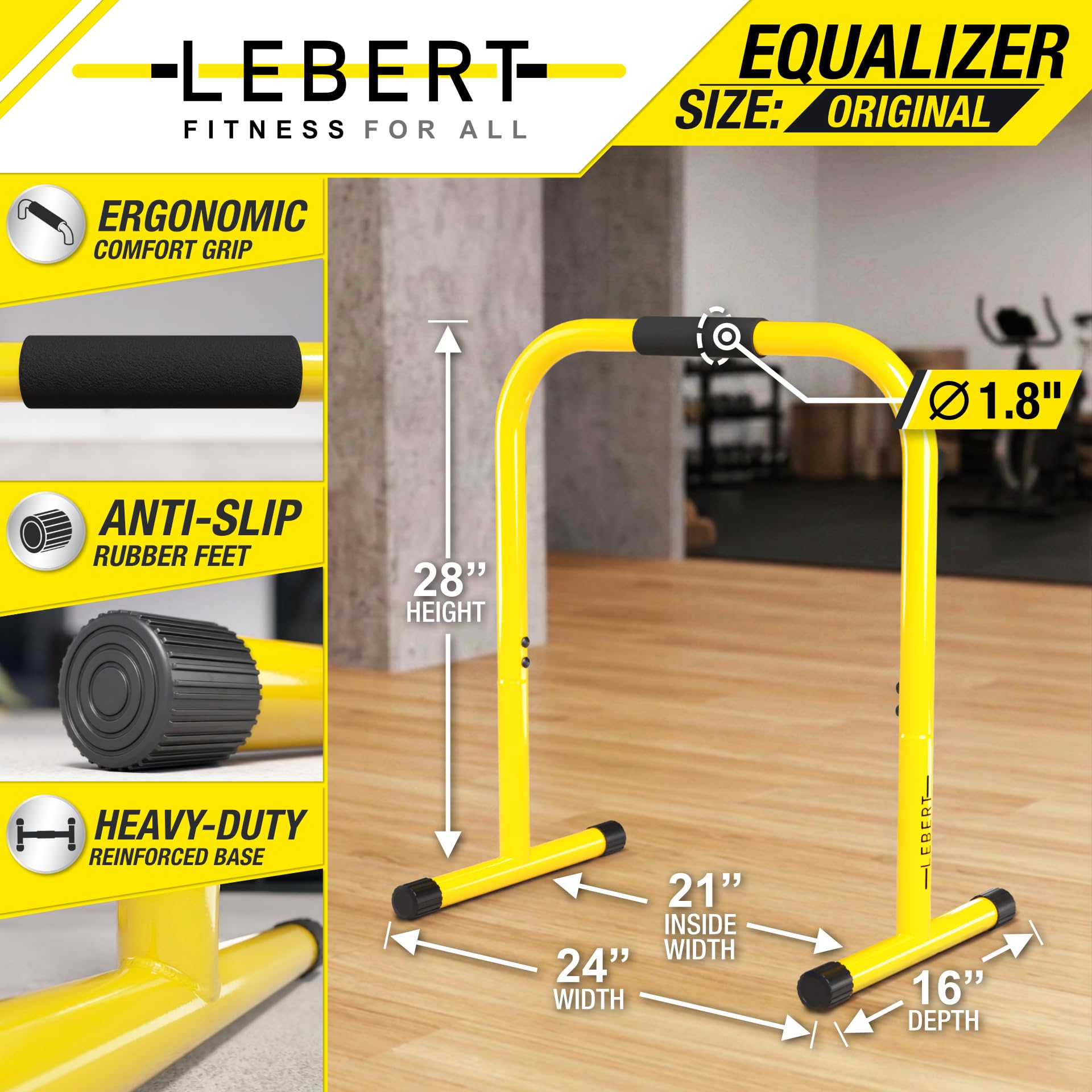 Lebert Fitness Dip Bar Stand - Original EQualizer Total Body